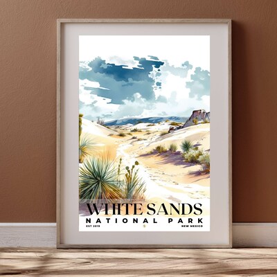 White Sands National Park Poster, Travel Art, Office Poster, Home Decor | S4 - image4